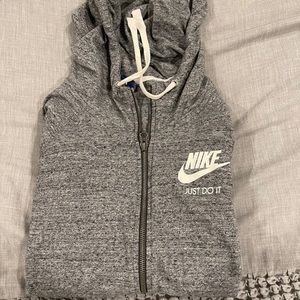 Nike Heather Grey Zip Up
